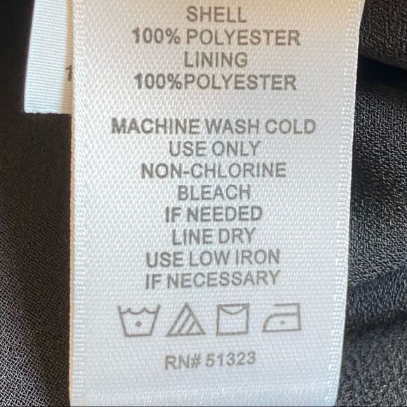 1State black chiffon flutter sleeve mini dress - Picture 10 of 11